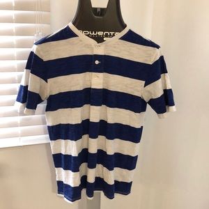 Vince white and blue stripe shirt